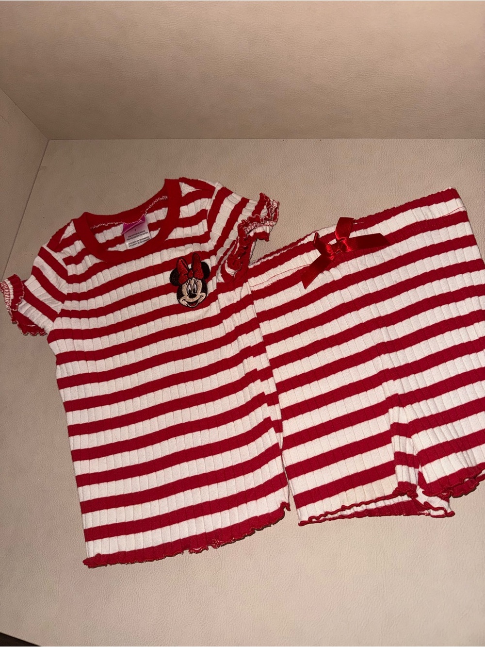 Disney Red & White Striped Minnie Mouse Set